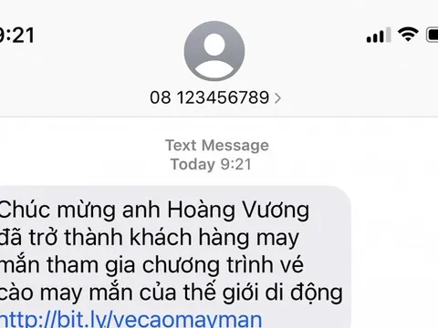 Cẩn trọng chiêu trò lừa đảo trúng vé cào trực tuyến