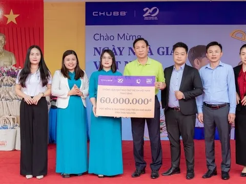 Chung tay hỗ trợ học sinh vùng bão lũ – Chubb Life Việt Nam mang yêu thương đến Thái Nguyên