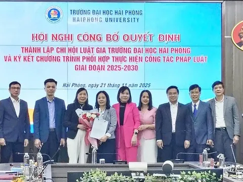 Công bố thành lập Chi hội Luật gia Trường Đại học Hải Phòng
