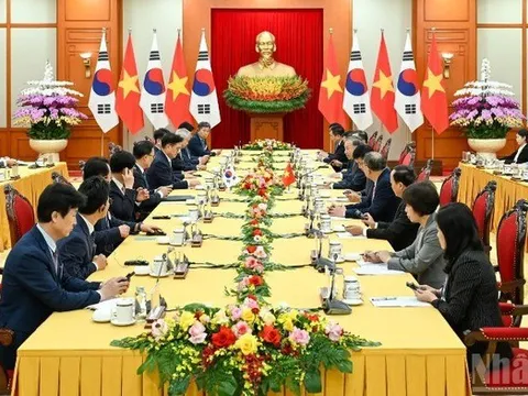 Tổng Bí thư Tô Lâm hội kiến Chủ tịch Quốc hội Hàn Quốc