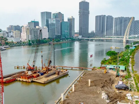 Ngắm công trường xây dựng cầu gần 1.000 tỷ là món quà của Nutifood tặng TP.HCM