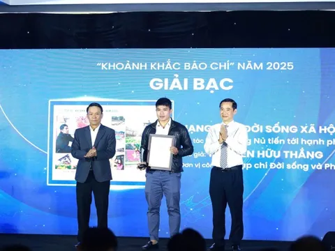 Tạp chí Đời sống & Pháp luật đoạt giải Bạc "Khoảnh khắc Báo chí"