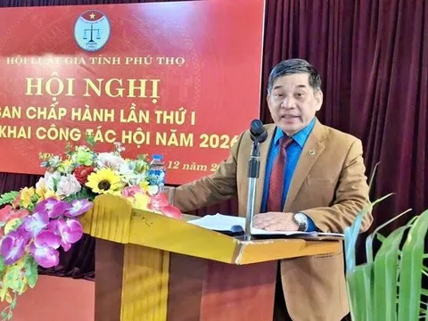 Luật gia Quách Đình Minh giữ chức Chủ tịch Hội Luật gia tỉnh Phú Thọ