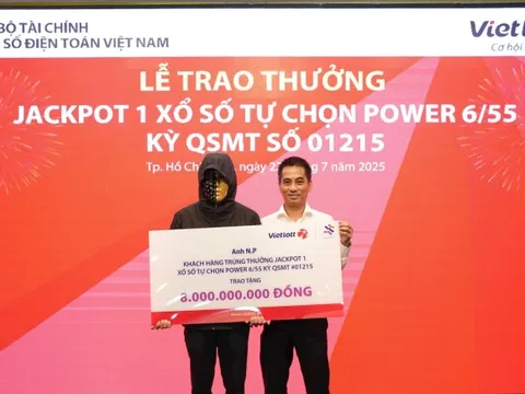 Vietlott trả thưởng hơn 5.342 tỷ đồng trong năm 2025, 1 người trúng lớn chưa từng có