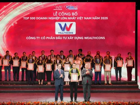 Wealthcons được vinh danh trong Top 500 doanh nghiệp tư nhân lớn nhất Việt Nam