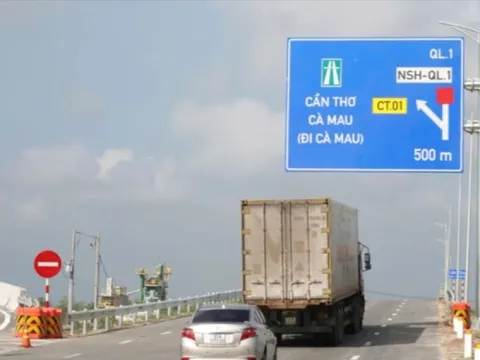 Tuyến cao tốc Hậu Giang - Cà Mau chính thức thông xe từ trưa 19/1