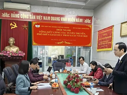 Hải Phòng: Tăng cường phối hợp giữa Hội Luật gia và Sở Tư pháp trong phổ biến, giáo dục pháp luật