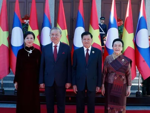 Tổng Bí thư, Chủ tịch nước Lào là quốc khách đầu tiên của Việt Nam sau Đại hội XIV