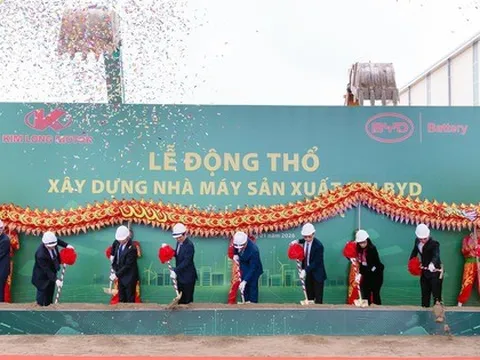 Động thổ xây dựng nhà máy sản xuất pin ô tô điện trị giá 130 triệu USD tại TP Huế