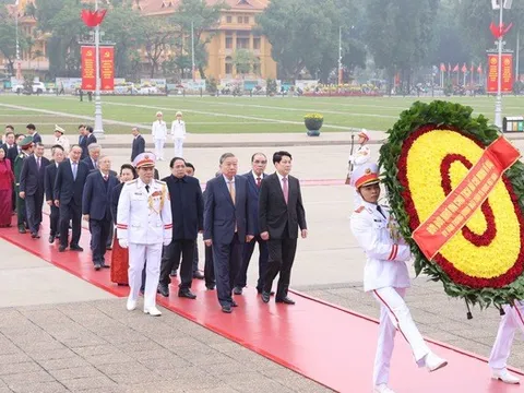 Lãnh đạo Đảng, Nhà nước vào Lăng viếng Chủ tịch Hồ Chí Minh nhân dịp Tết Nguyên đán Bính Ngọ