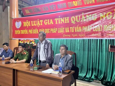 Hội Luật gia tỉnh Quảng Ngãi phát huy vai trò nòng cốt trong xây dựng pháp luật