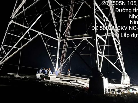 Thi công các dự án truyền tải điện ngay sau kỳ nghỉ Tết