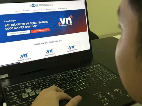 Việt Nam lần đầu tiên đấu giá 50 tên miền ".vn" với giá khởi điểm 10.000.000 đồng/tên miền