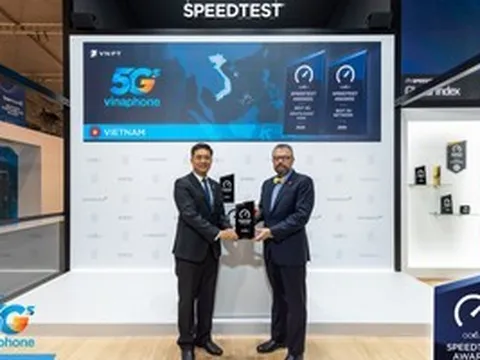VinaPhone được Ookla chứng nhận là nhà mạng 5G tốt nhất tại Việt Nam và khu vực Đông Nam Á