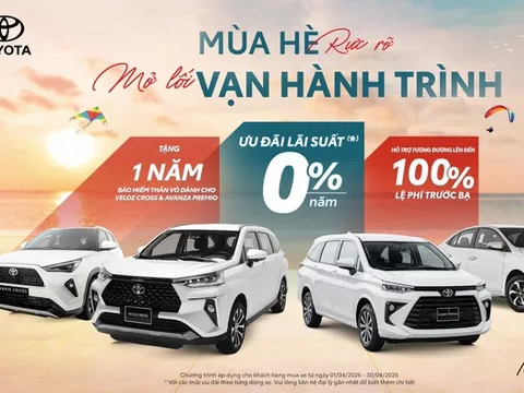 Toyota duy trì sức mua với chương trình ưu đãi lớn trong tháng 4