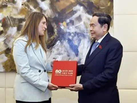 Chủ tịch Quốc hội Trần Thanh Mẫn tiếp Chủ tịch Nhóm Nghị sỹ hữu nghị Italy-Việt Nam