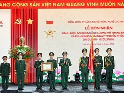 Viettel High Tech đón nhận danh hiệu Anh hùng Lực lượng vũ trang nhân dân