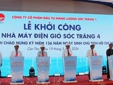 Cần Thơ khởi công 2 dự án điện gió tổng vốn đầu tư gần 24.000 tỉ đồng