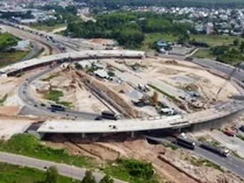 Toàn cảnh nút giao Bình Chuẩn trên đường Vành đai 3 TPHCM đang dần thành hình