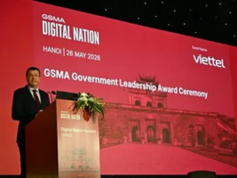 Việt Nam nhận Giải thưởng Lãnh đạo Chính phủ 2026 của GSMA về chuyển đổi số