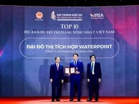Waterpoint được vinh danh Top 10 khu đô thị đáng sống nhất Việt Nam