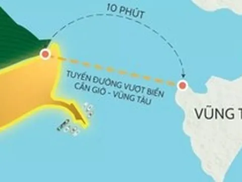 Thông tin dự án đường vượt biển Cần Giờ - Vũng Tàu hơn 93.000 tỷ đồng