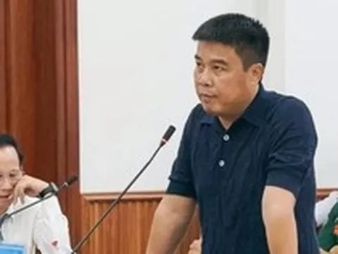 Hình ảnh bị cáo Nguyễn Văn Hậu tại phiên phúc thẩm vụ bán đất sân bay Nha Trang